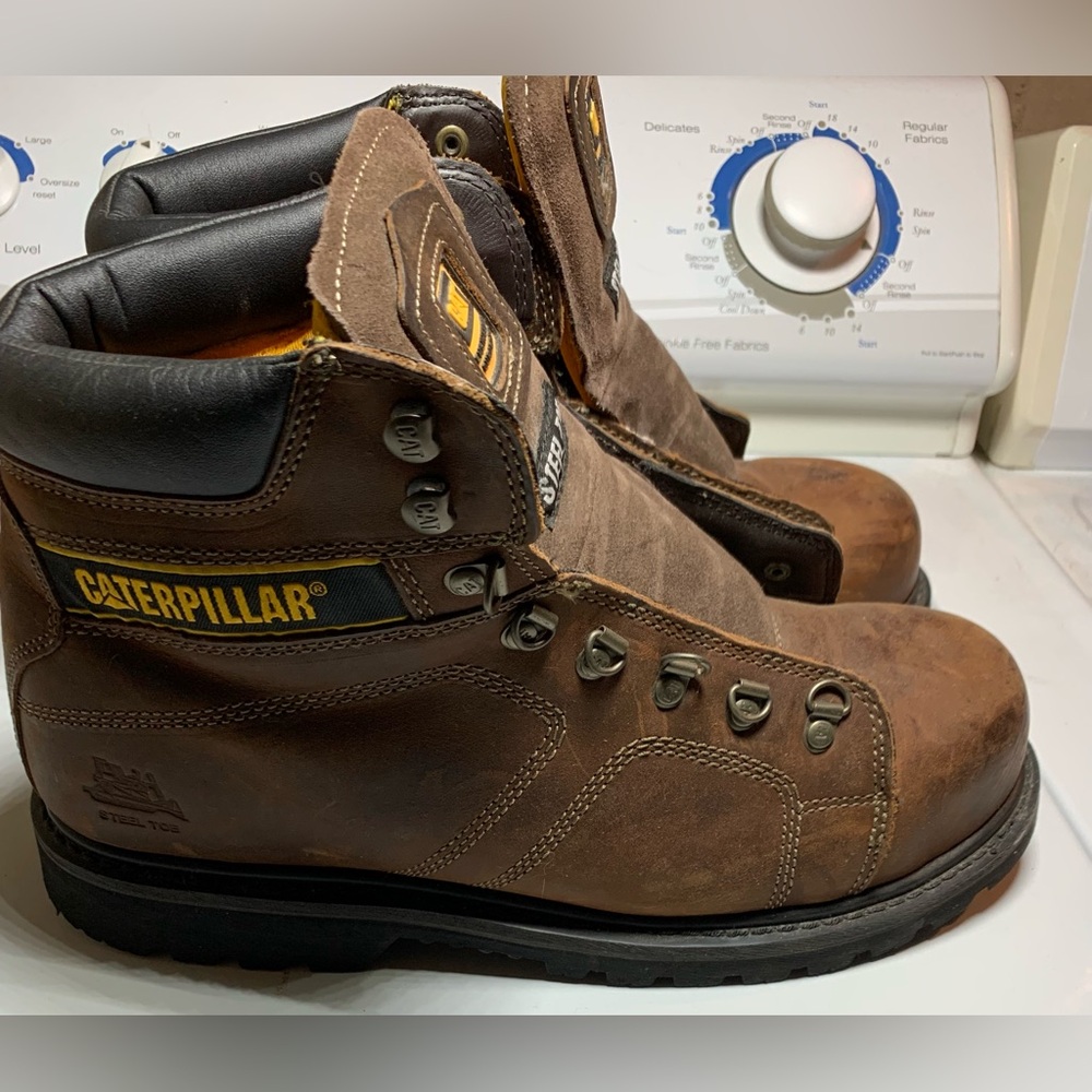 Men’s Caterpillar 6” Steel Toe Work Boots Size 13 ASTM F2413-11
